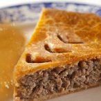meat pie with applesauce